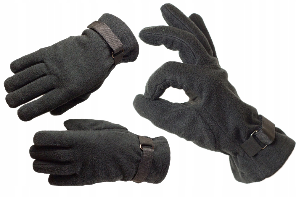 Rękawice polarowe z membraną Texar czarne roz. S