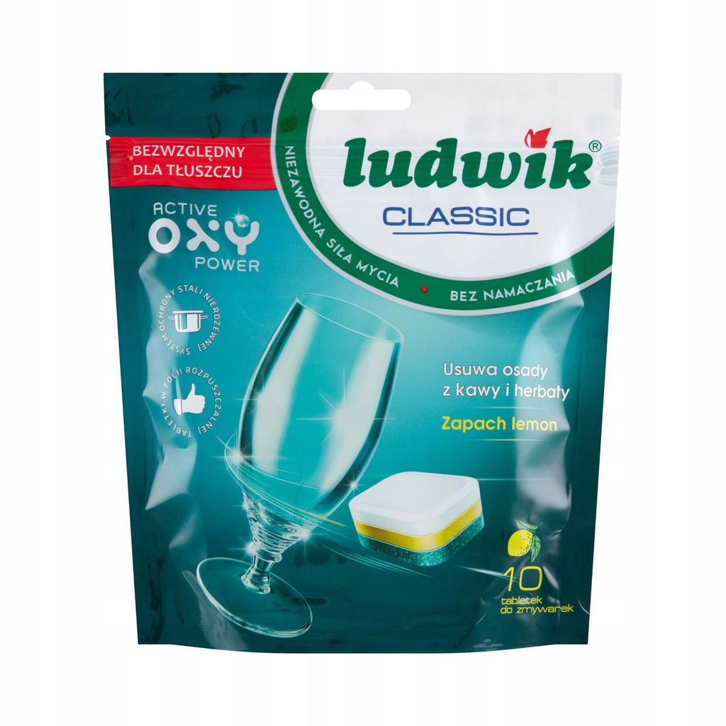 Ludwik Classic Lemon Tabletki do zmywarek 180 g (1