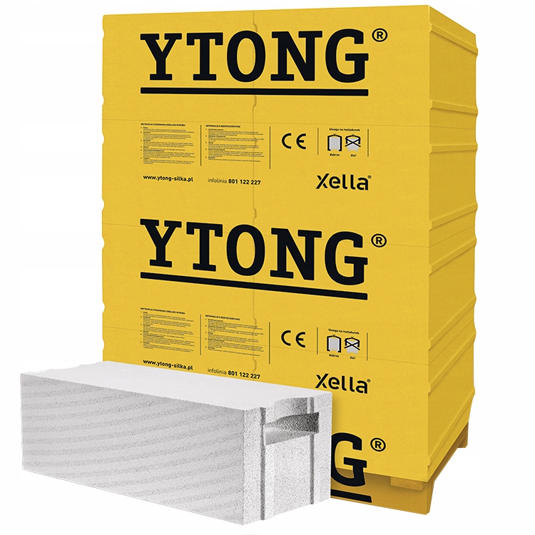 YTONG 24 P+W 600 bloczki gazobeton beton komórkowy 7148577756 oficjalne archiwum Allegro