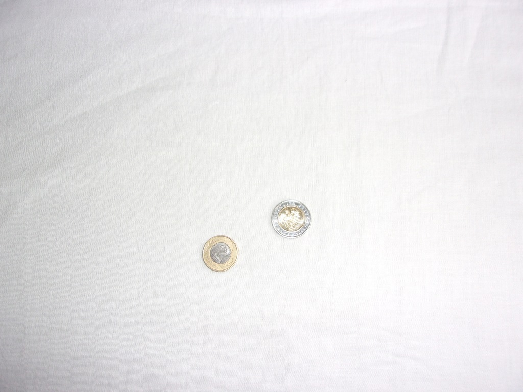 dzianina len i sorona w kolorze złamanej bieli