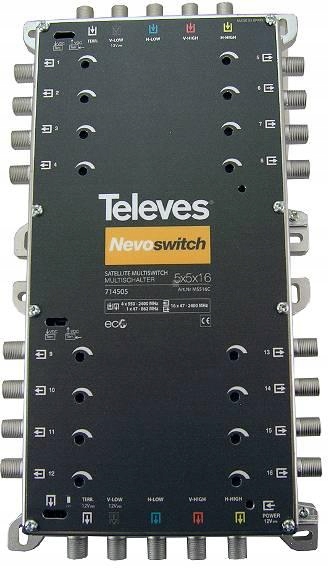 Multiswitch Televes Nevoswitch 5x5x16 ref. 714505