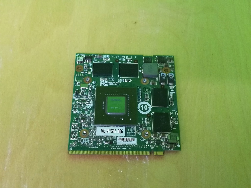 KARTA GRAFICZNA GF 9600M GT 512MB