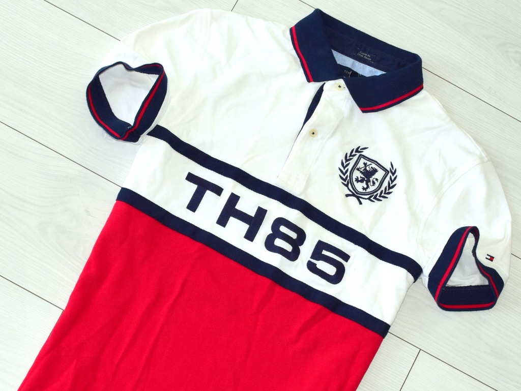 TOMMY HILFIGER _ CUSTOM TH 85 _ KOSZULKA POLO _ L