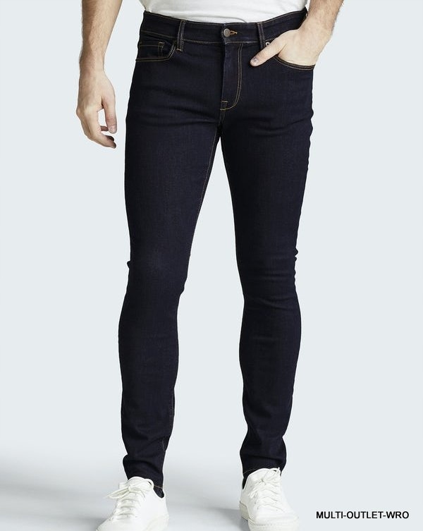 SPODNIE jeansy męskie stretch DENIM X-Slim CUBUS