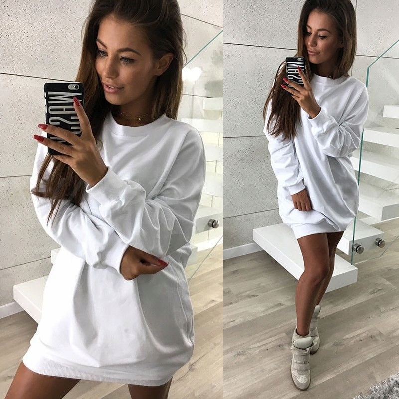 Платье толстовка в офис