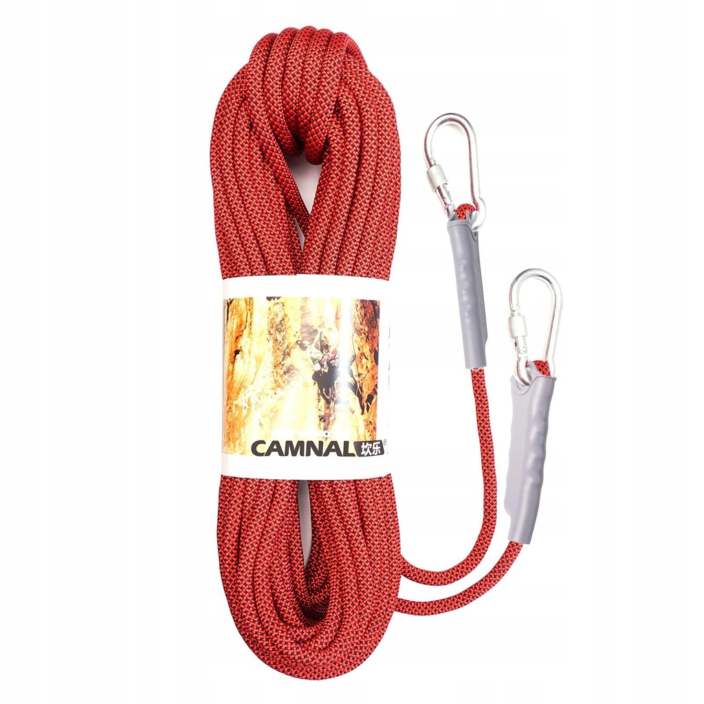 Static Outdoor Rock Climbing Rope, Tree Red