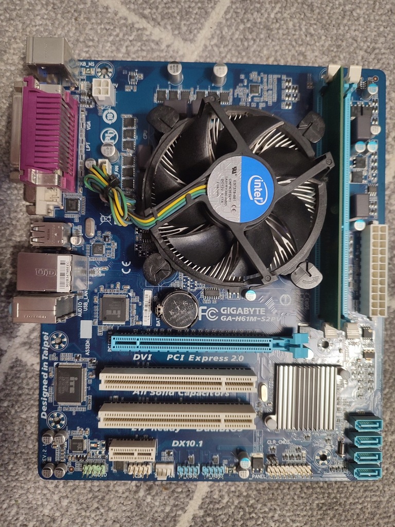 Gigabyte GA-H61M-S2PV, 4GB RAM, Pentium G2020 - 12334768598 - oficjalne ...
