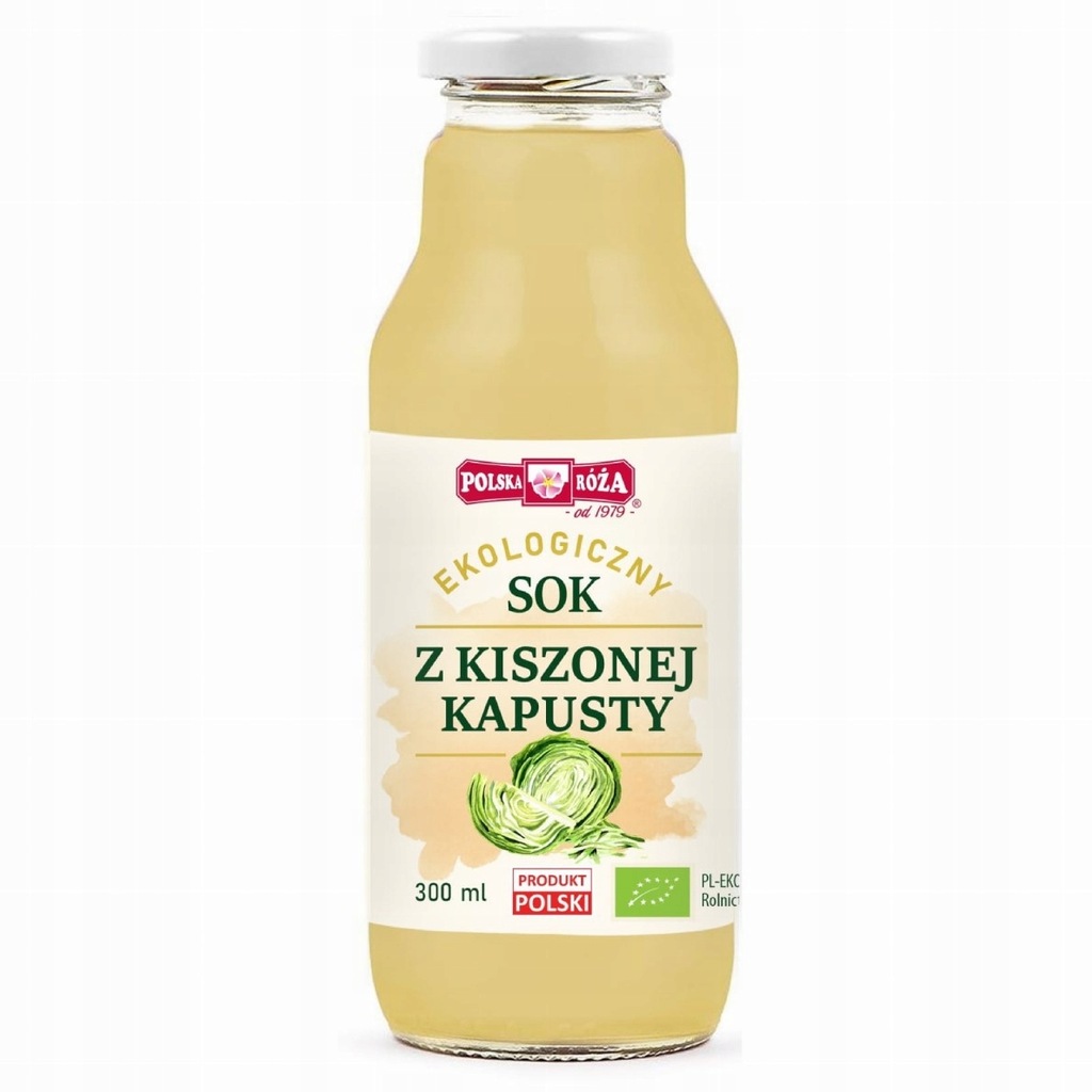 POLSKA RÓŻA Eko sok z kiszonej kapusty BIO 300 ml