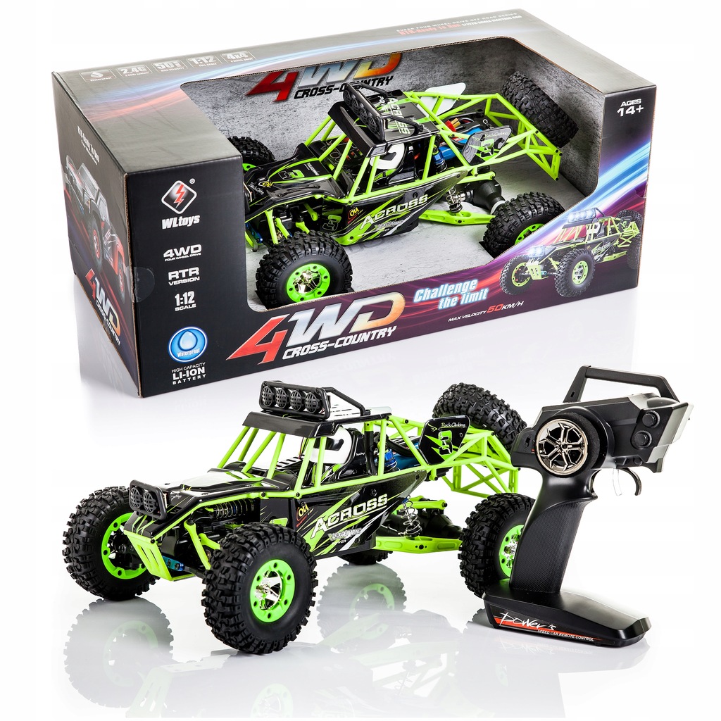 SAMOCHOD RC 50 KMH ZDALNIE STEROWANY TERENOWY AUTO STEROWANE NA PILOTA ...