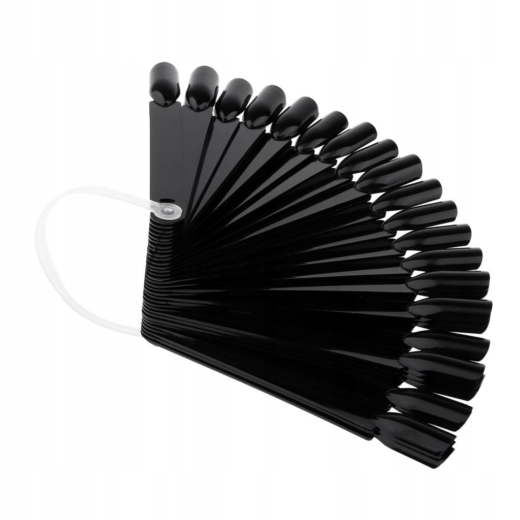 32 Pieces Polish Sticks Fan Chart for Practice Colour Black