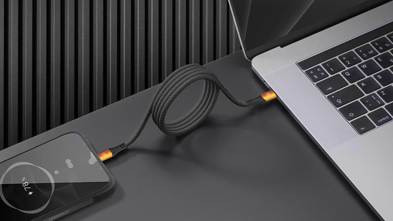 HAMMER KABEL USB-C DO USB-C 5A 100W 1M CZARNY