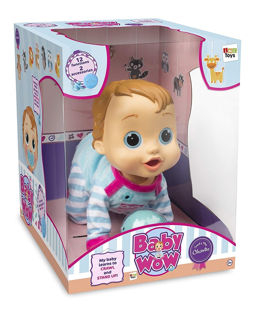 Interaktywna BABY WOW Lalka Charlie raczkuje chodz
