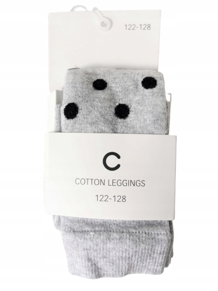 COTTON legginsy rajstopy kropki getry CUBUS 134