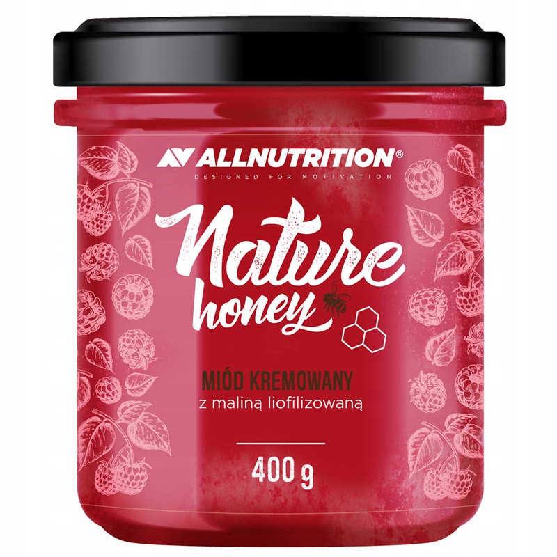 ALLNUTRITION Honey Miód Kremowany Z Maliną 400g