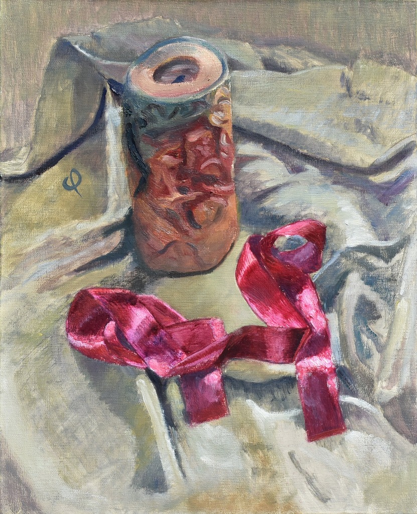 obraz olejny, Piotr Przybylski 'Świeca'