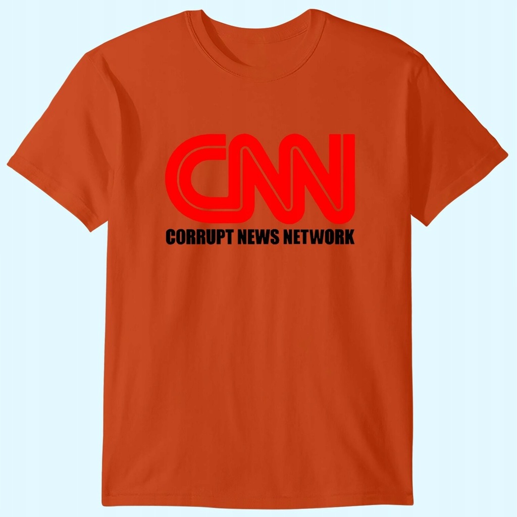 CNN Corrupt News Network on a Black T-shirt