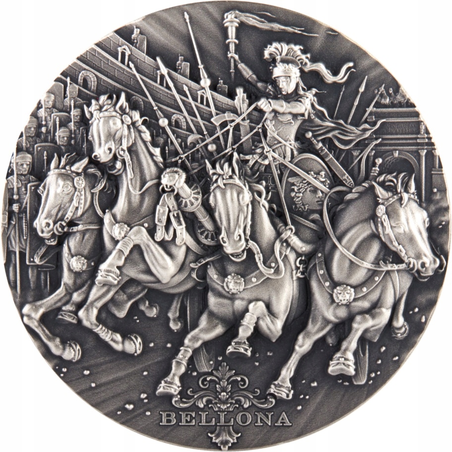 Купить Монета «Римские боги Ниуэ» 2018 г. — Беллона, серебро, 2 унции: отзывы, фото, характеристики в интерне-магазине Aredi.ru