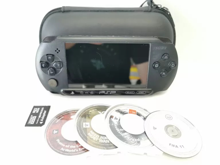 KONSOLA SONY PSP-E1004 + 4 GRY