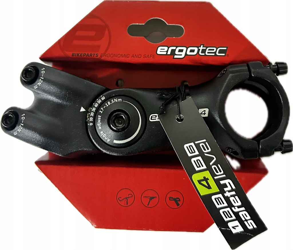 Mostek Rowerowy Regulowany Ahead Ergotec Octopus 1,1/8" 31,8 mm 105 mm