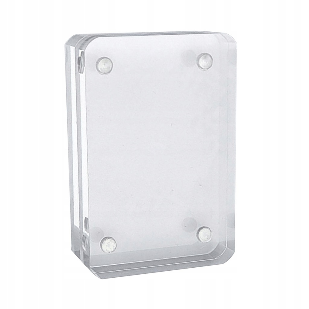 Acrylic Card Brick Transparent Small protector Photo Holder Display Stand