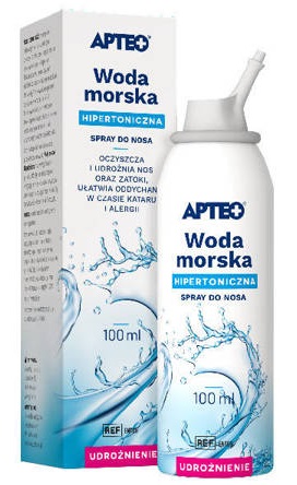 WODA MORSKA HIPERTONICZNA APTEO SPRAY 100ml