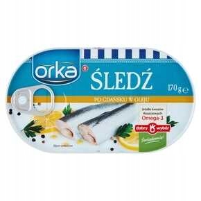 ŚLEDŹ W OLEJU PO GDANSKU 170G ORKA