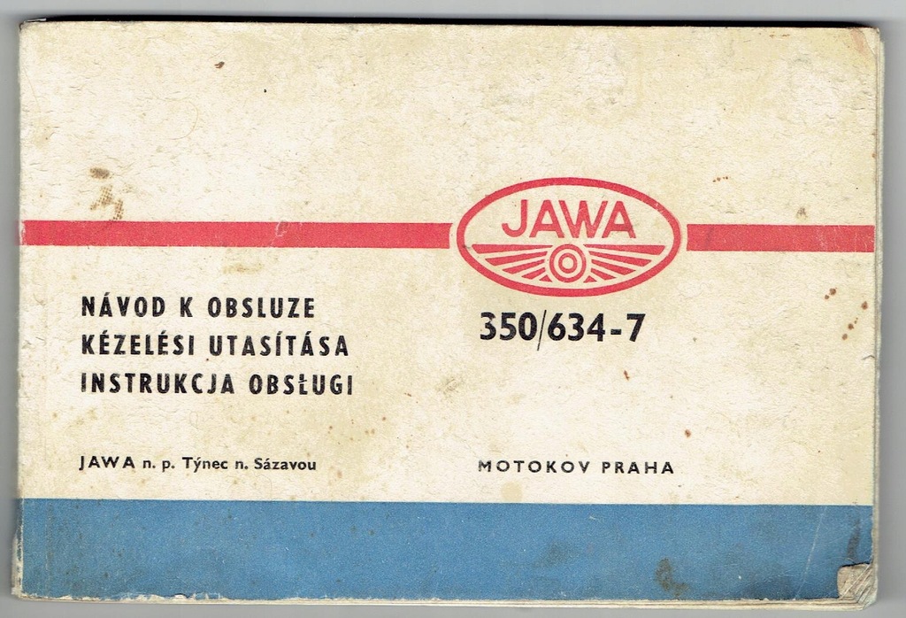 Instrukcja obsługi JAWA 350/634-7