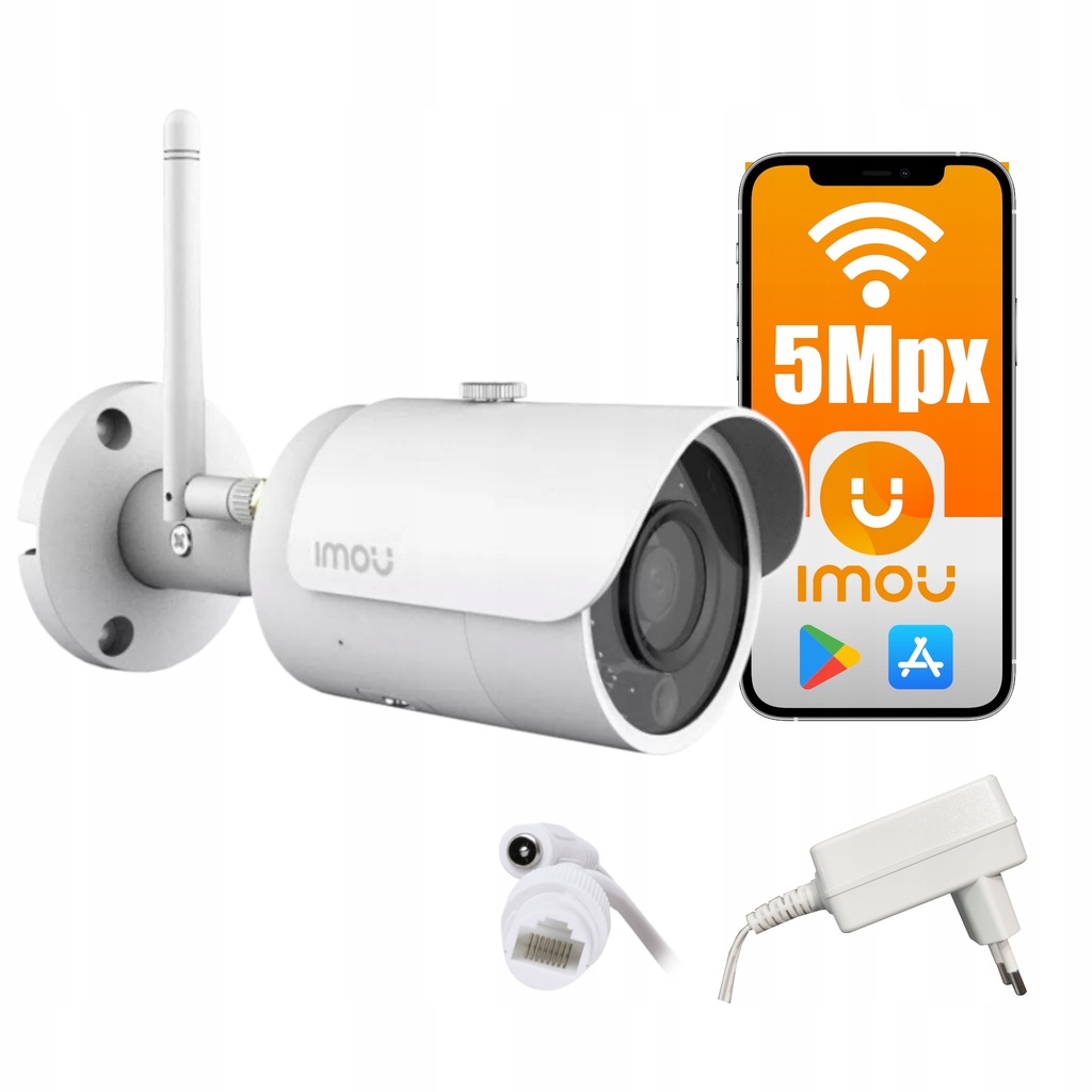 KAMERA WiFi BEZPRZEWODOWA IMOU IPC-F52MIP 5Mp tuba