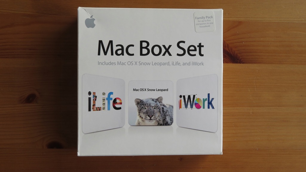 MAC BOX SET Snow Leopard+iLife+iWork family pack