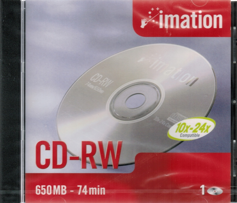 Imation CD-RW x24 MultiSpeed 650MB Logo 1szt.