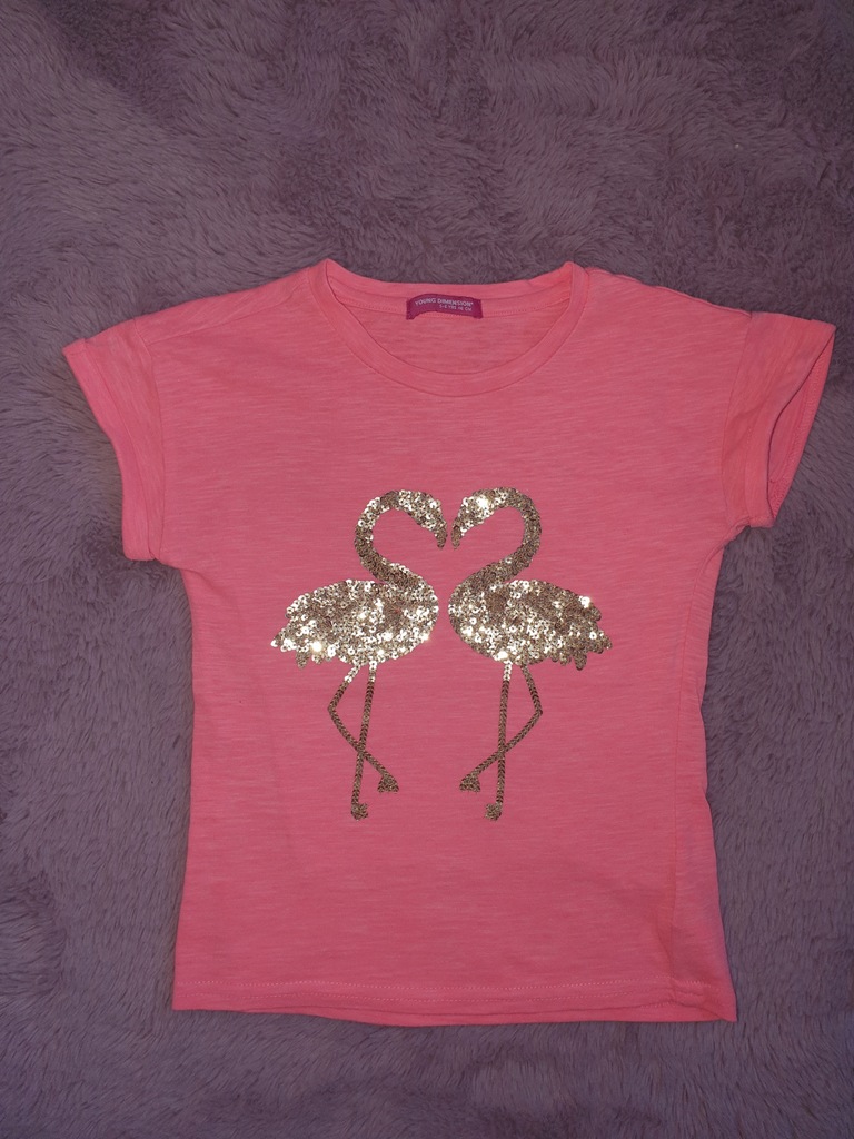Świetna Bluzka Tshirt Flamingi YD R.116