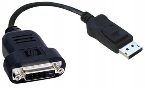 HP adapter DisplayPort DP na DVI łatwa INSTALACJA