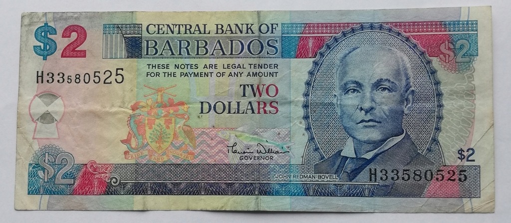 Barbados 2 dolary