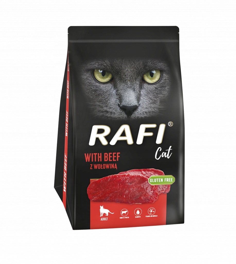 Rafi Sucha karma dla kotów z wołowiną 1,5 kg