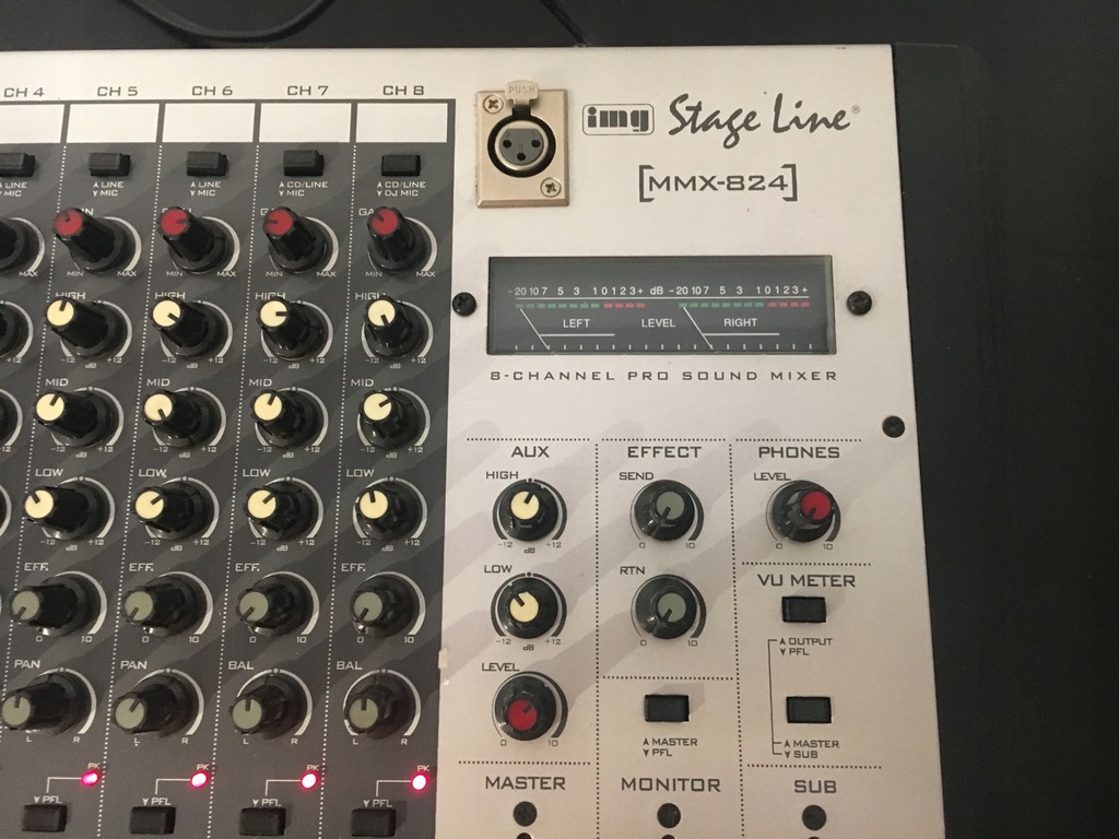 IMG STAGE LINE MMX824 mixer 8 kanałowy stereo 7495770951 oficjalne archiwum Allegro