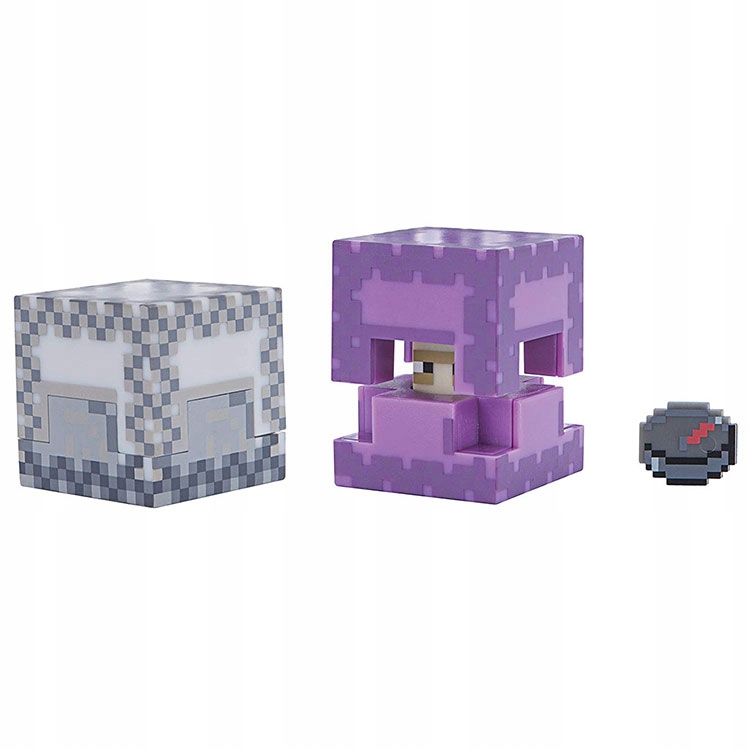 MINECRAFT Figurka z gry Shulker, skrzynia i kompas