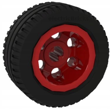 LEGO KOŁO Z FELGĄ CZERWONY 2994 6578 30,4x14 VR 2994c01