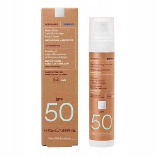 KORRES Red Grape Sheer Glow Daily Sunscreen SPF50