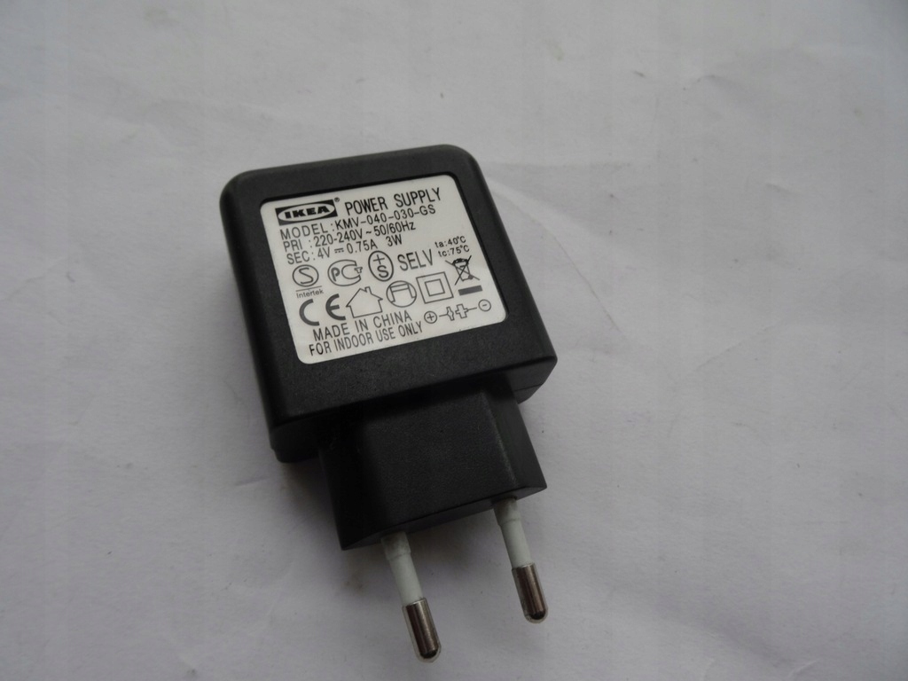 Zasilania IKEA KMV-040-030-GS 4V-0,75A 3W
