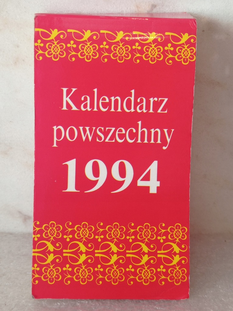 Kalendarz zdzierak listkowy PRL 1994 KSIĄŻKA I WIE