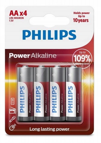 Baterie alkaliczne Philips AA (R6) 4 szt. Bateria