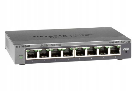 Switch Netgear 8p GS108E-400PES (8x10/100/1000Mbit)