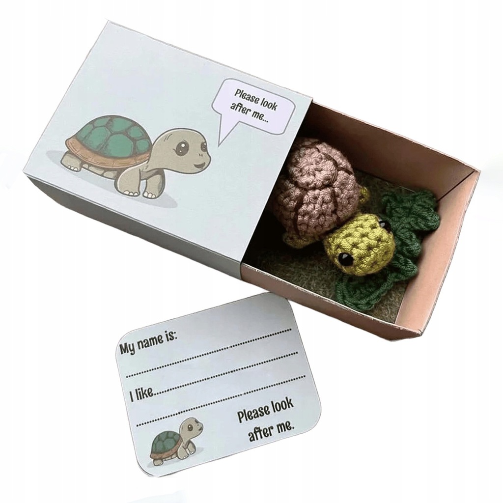 Szydełkowa karta podarunkowa dla przyjaciela rodziny,bez szydełkowania w