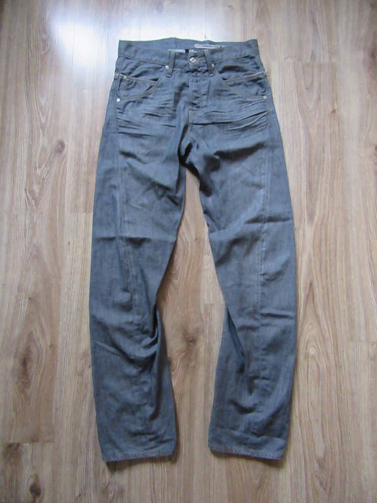 LEVI'S szare jeansy spodnie baggy wysokie 29_ M