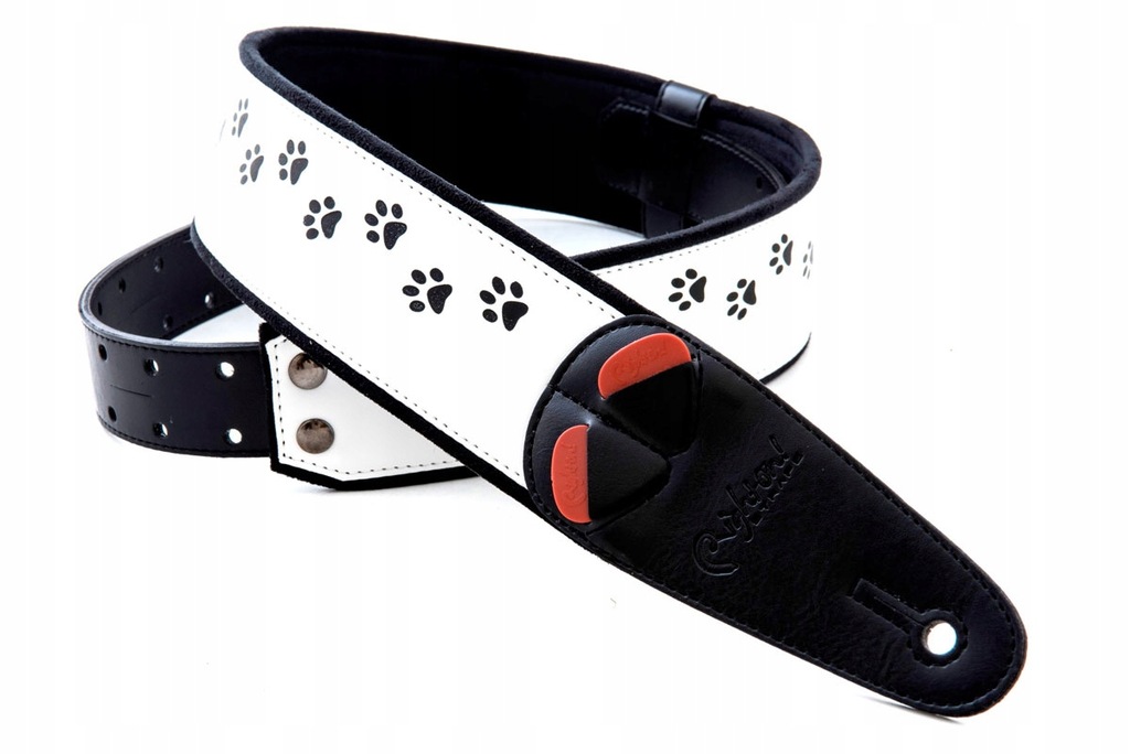 RightOn Straps Cat White Pas Gitarowy