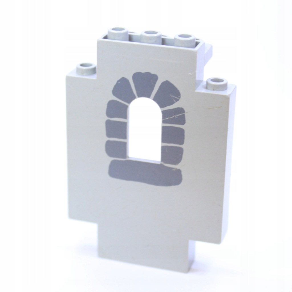 LEGO Panel 2x5x6 Ściana 4444p01 Castle - Szary