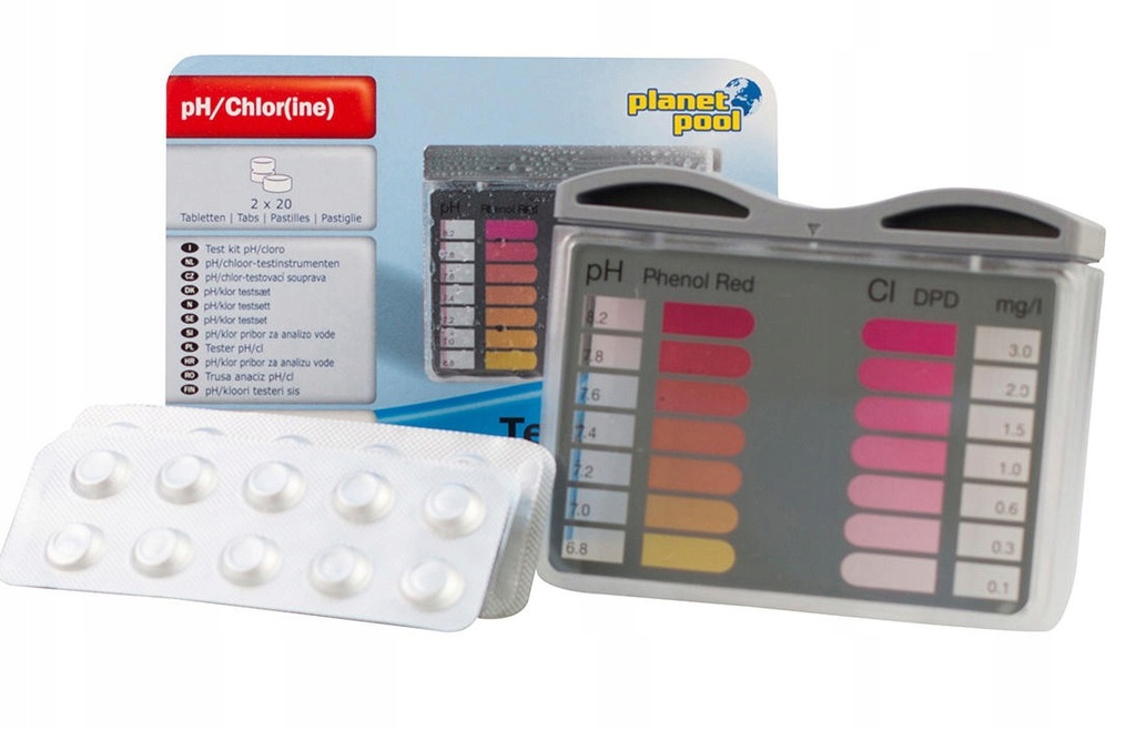 MINI TESTER wody BASENOWEJ - CL/PH PLANET POOL