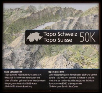 Mapa Szwajcarii Topograficzna 1:50000 GPS Garmin