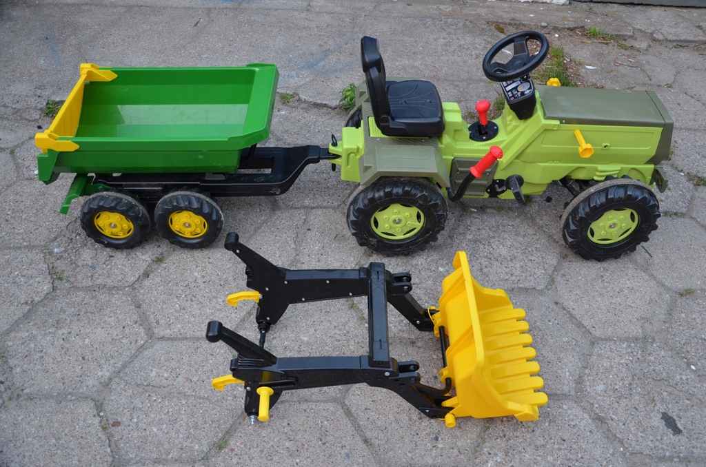 Traktor Rolly Toys MercedesBenz+Łyżka+Przyczepa