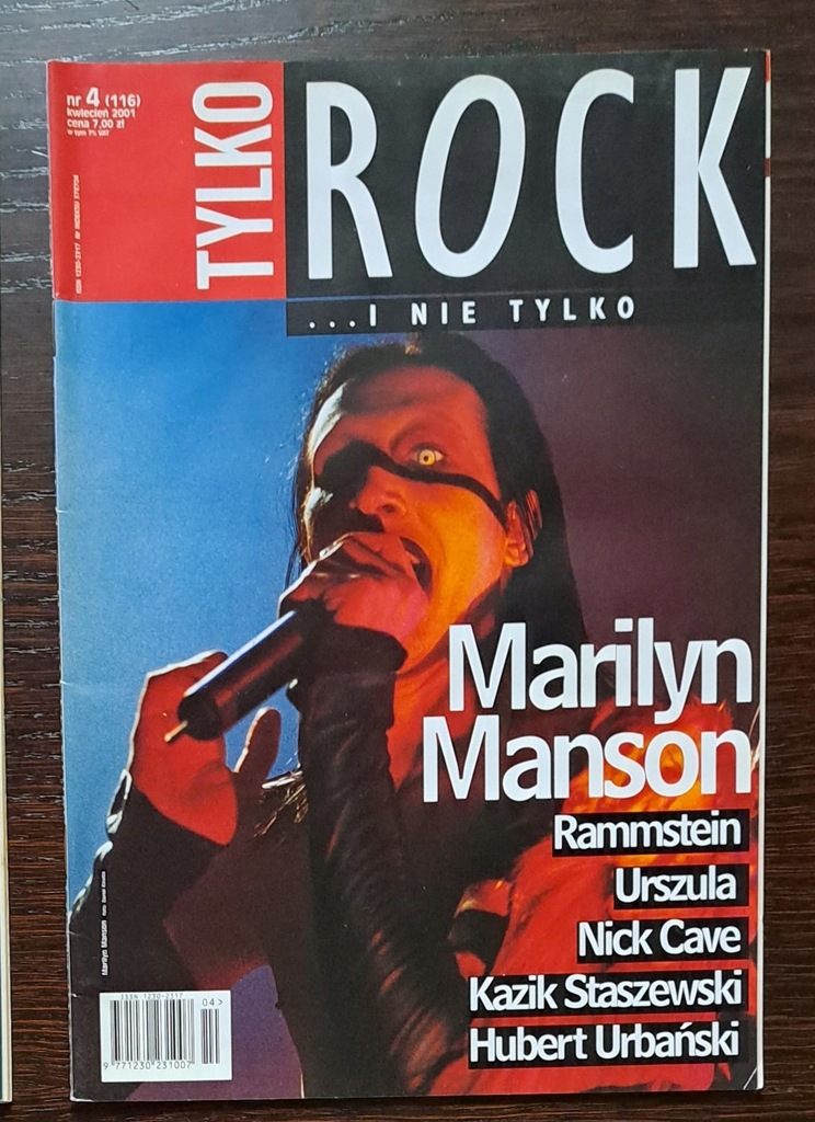TYLKO ROCK - 4/2001 MARILYN MANSON. RAMMSTEIN. URSZULA. KAZIK. NICK CAVE.